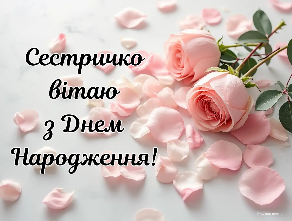 вітання сестрі з днем народження - зображення 3
