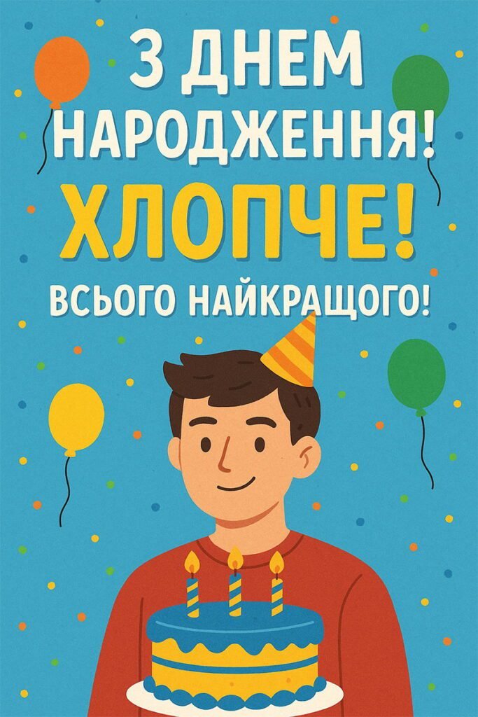 з днем народження підлітку хлопцю - зображення 7